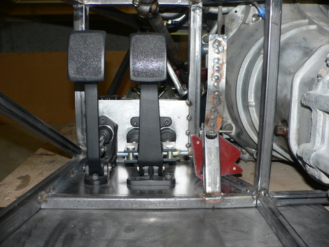 Pedal assembly in progress.